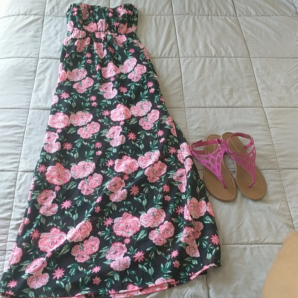 ⚡2/$12 Maxi tube top dress